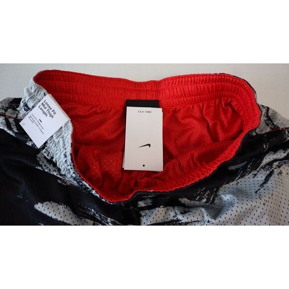Nike DV9607-010 Mens Sz XL Black/Red Loose Fit Reversible Mesh Basketball Shorts - Picture 3 of 13